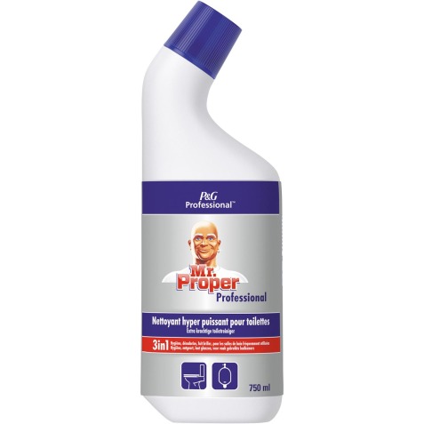 Mr. Proper badkamer en toiletreiniger 3in1, flacon van 750 ml