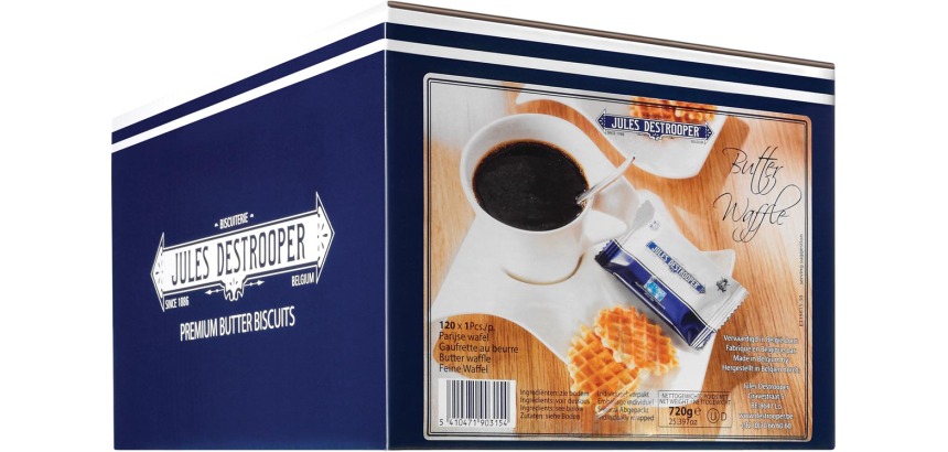 Gaufrette au beurre Jules Destrooper - Carton de 120
