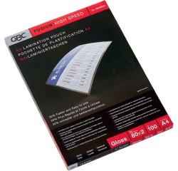 Pochette de plastification GBC A4 highspeed 2x75mic 100 pièces
