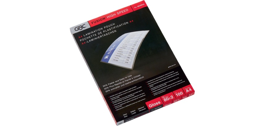 Pochette de plastification GBC A4 Highspeed 2x 80micron 100 pièces