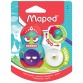 Maped taille-crayon + gomme Totem, blister de 1 pièce