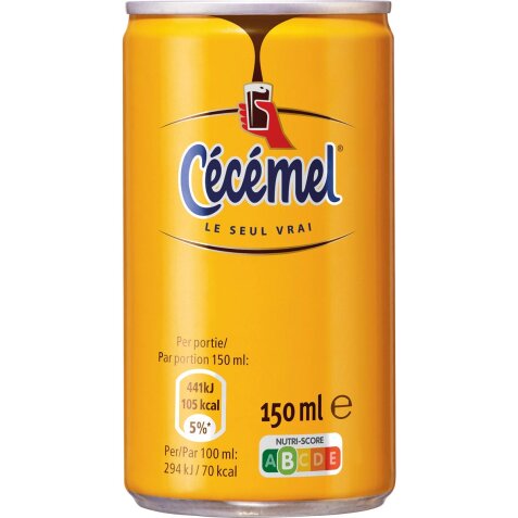 Cecemel chocolademelk Mini, blik van 15 cl, pak 24 stuks