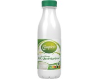 Campina lait demi écrème, 0,5 litres, paquet de 6 bouteilles