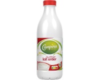 Campina lait entier, 1 litre, paquet de 6 pièces