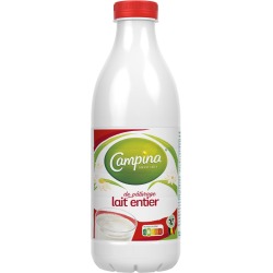 Campina volle melk, 1 liter, pak van 6 stuks