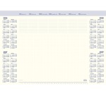 Bloc calendrier sous-main 2026 Brepols Office Mate 7 jours/1 page 41,2x59cm
