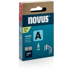 Novus nietjes A 53/6, doos met 1800 stuks