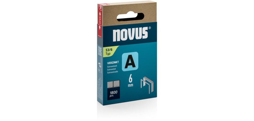 Novus agrafes A  53/6, boîte de 1800 agrafes