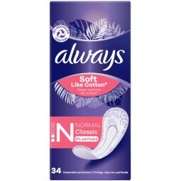 Always Soft Like Cotton inlegkruisje Normal Classic, pak van 34 stuks