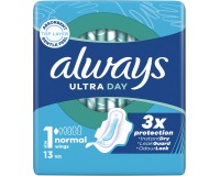 Always Ultra Day serviettes hygiéniques Normal, paquet de 13 pièces