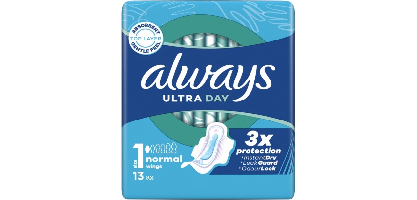 Always Ultra Day Damenbinden Normal, Packung mit 13 Stück