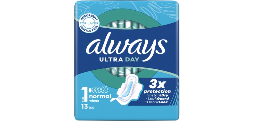 Always Ultra Day serviettes hygiéniques Normal, paquet de 13 pièces