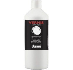 Darwi acrylvernis glanzend, flacon van 500 ml