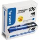 Pilot marqueur permanent 100, boîte de 15 + 5 pièces, bleu