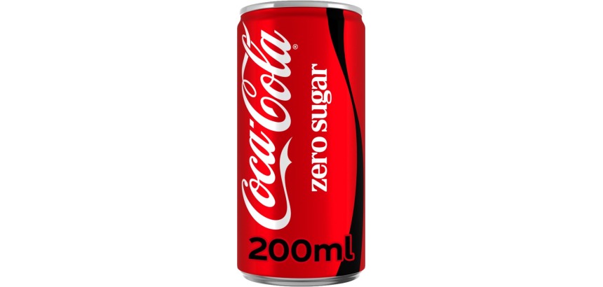 Coca-Cola Zero boisson rafraîchissante, mini canette de 20 cl, paquet de 24 pièces