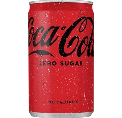 Coca-Cola Zero frisdrank, mini blik van 15 cl, pak van 24 stuks