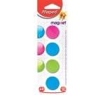 Maped aimants, 27 mm, couleurs assorties, blister de 4 pièces
