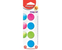 Maped magneten, 27 mm, geassorteerde kleuren, blister van 4 stuks