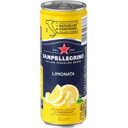 San Pellegrino limonade limonata, sleek blik van 33 cl, pak van 6 stuks