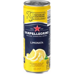 San Pellegrino limonade limonata, canette sleek de 33 cl, paquet de 6 pièces