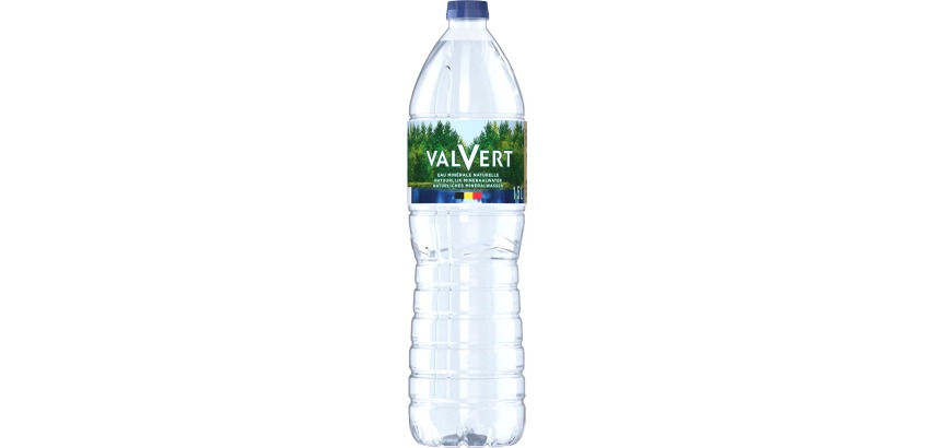 Valvert eau, bouteille de 1,5 litre, paquet de 6 pièces