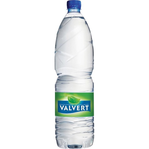 Valvert eau, bouteille de 1,5 litre, paquet de 6 pièces