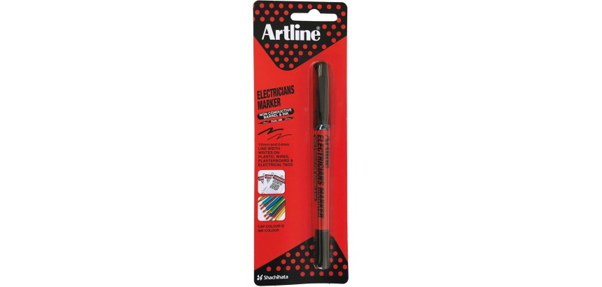 Artline Electricians Marker, black
