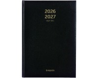2024-2025 Brepols Bretime Lima 16 Monate 7 Tage/2 Seiten schwarz