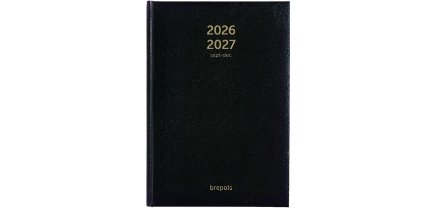2024-2025 Brepols Bretime Lima 16 Monate 7 Tage/2 Seiten schwarz