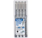 Fineliner Drawing System étui de 4 pièces: 0,1 - 0,3 - 0,5 et 0,7 mm
