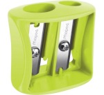 Maped taille-crayon Vivo 2 trous, en couleurs assorties, boîte de 30 pièces