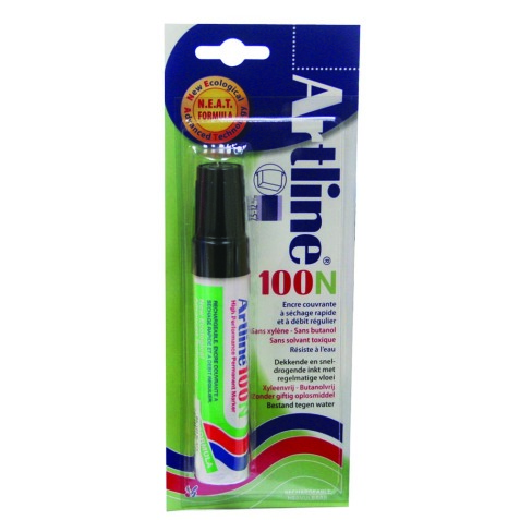 Permanent marker Artline 100N zwart (op blister)