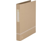 Oxford Touareg classeur à anneaux, en carton, ft A4, 2 D-anneaux, dos de 3,5 cm, beige