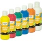 Creall gouache au doigt Happy, set de 6 flacons de 250 ml en couleurs assorties