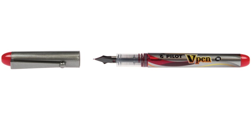 Pilot vulpen V-Pen Silver rood