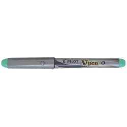 Pilot stylo plume V-Pen Silver, vert