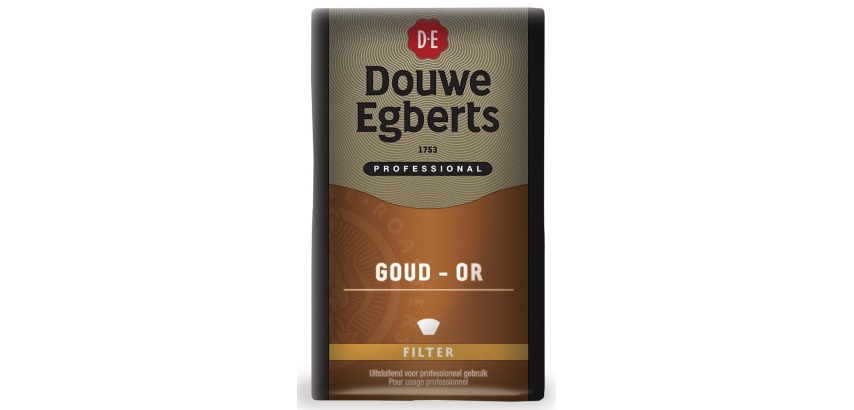 Douwe Egberts ground coffee, Gold/dessert, 500 g package
