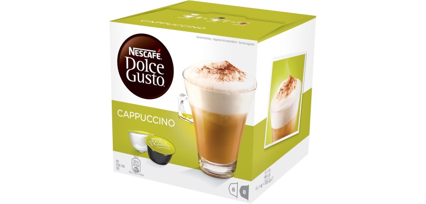 Capsules de café Nescafé Dolce Gusto Cappuccino - Boîte de 16 capsules pour 8 tasses