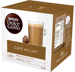 Kaffeekapseln Nescafé Dolce Gusto Café au lait - Packung mit 16 Stück