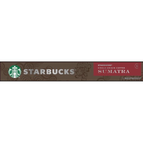 Starbucks by Nespresso dosettes de café, So Sumatra, paquet de 10 pièces