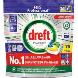 Dreft lave-vaiselle Platinum Lemon, 75 capsules