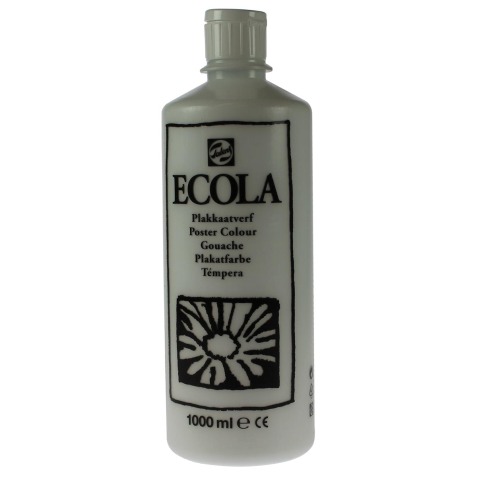 Talens Ecola gouache flacon de 1000 ml, blanc