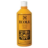 Talens Ecola plakkaatverf flacon van 1000 ml, geel