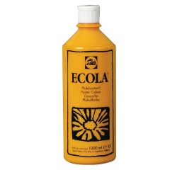 Talens Ecola plakkaatverf flacon van 1000 ml, geel
