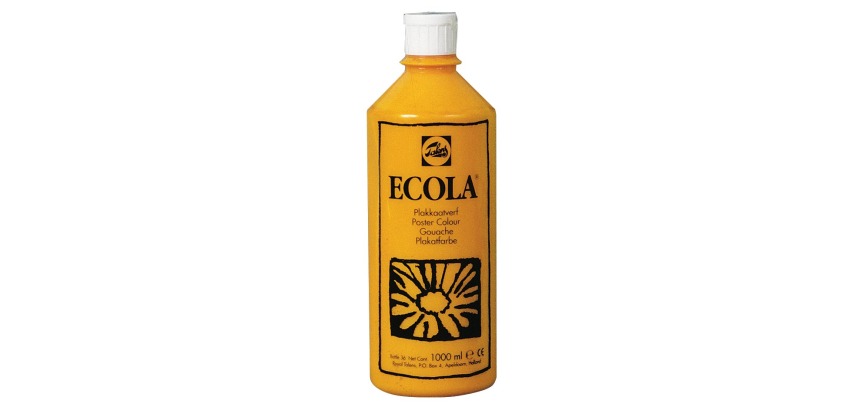 Talens Ecola Gouache Flasche 1000 ml, Gelb