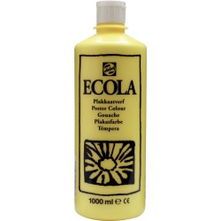 Talens Ecola gouache flacon de 1000 ml, jaune citron