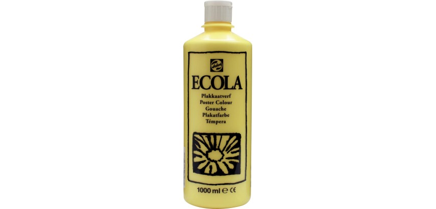 Talens Ecola gouache bottle of 1000 ml, lemon yellow