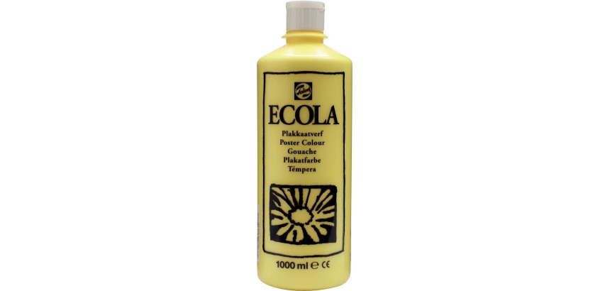Talens Ecola gouache bottle of 1000 ml, lemon yellow