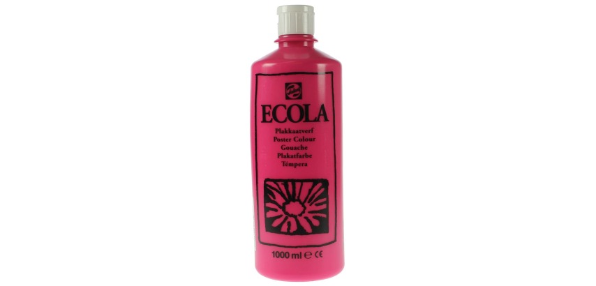 Talens Ecola gouache flacon de 1000 ml, rose tryrien (magenta)