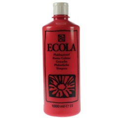 Talens Ecola plakkaatverf flacon van 1000 ml, scharlaken